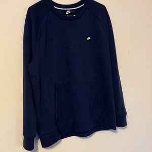 Nike navy sweatshirt with front pouch